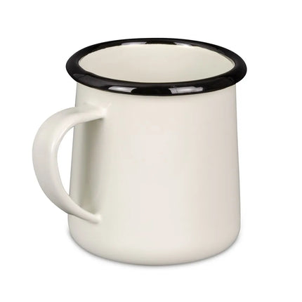 Cốc Tráng Men Tablecraft 80009 355 ml Sứ Trắng Kem