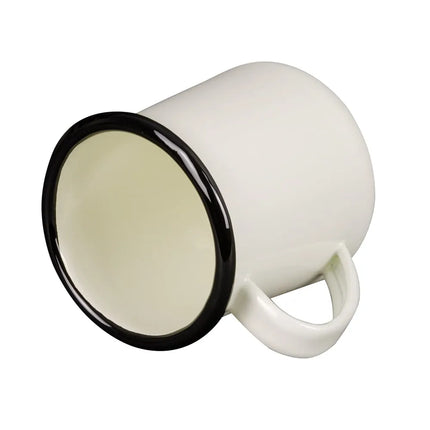 Cốc Tráng Men Tablecraft 80009 355 ml Sứ Trắng Kem