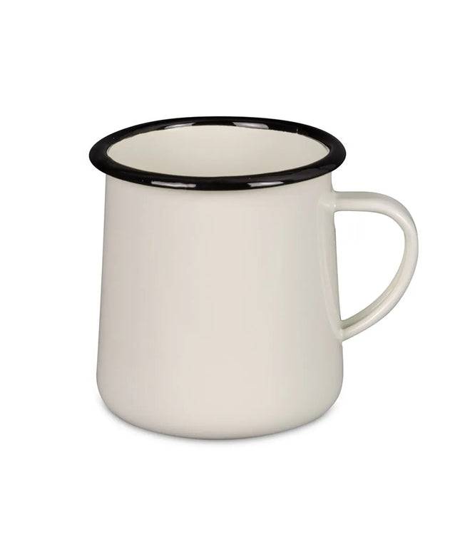 Cốc Tráng Men Tablecraft 80010 473ml - Sứ, Màu Trắng Kem