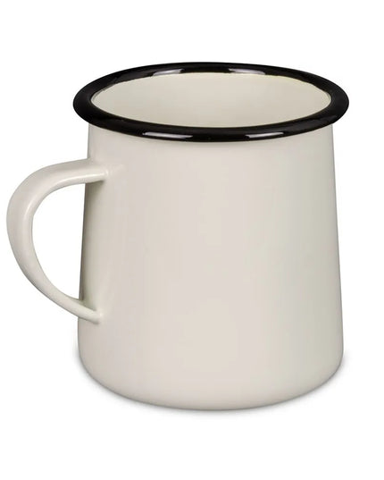 Cốc Tráng Men Tablecraft 80010 473ml - Sứ, Màu Trắng Kem