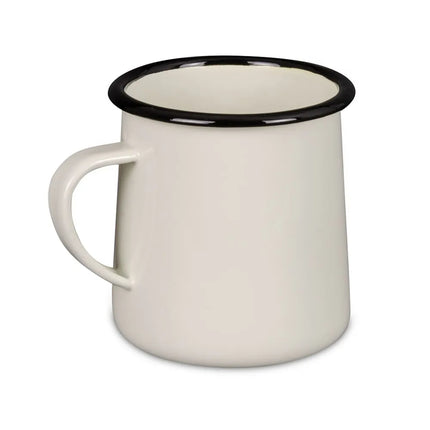 Cốc Tráng Men Tablecraft 80010 473ml - Sứ, Màu Trắng Kem