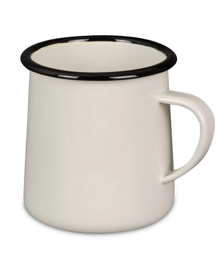 Cốc Tráng Men Tablecraft 80010 473ml - Sứ, Màu Trắng Kem