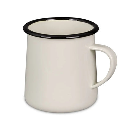 Cốc Tráng Men Tablecraft 80010 473ml - Sứ, Màu Trắng Kem