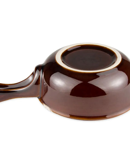 Crock Súp Hành Gốm Libbey OSC-15-H 355 ml Tay Cầm Caramel/Beige Bedrock Ovenware Ultima