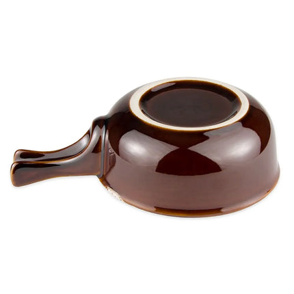 Crock Súp Hành Gốm Libbey OSC-15-H 355 ml Tay Cầm Caramel/Beige Bedrock Ovenware Ultima