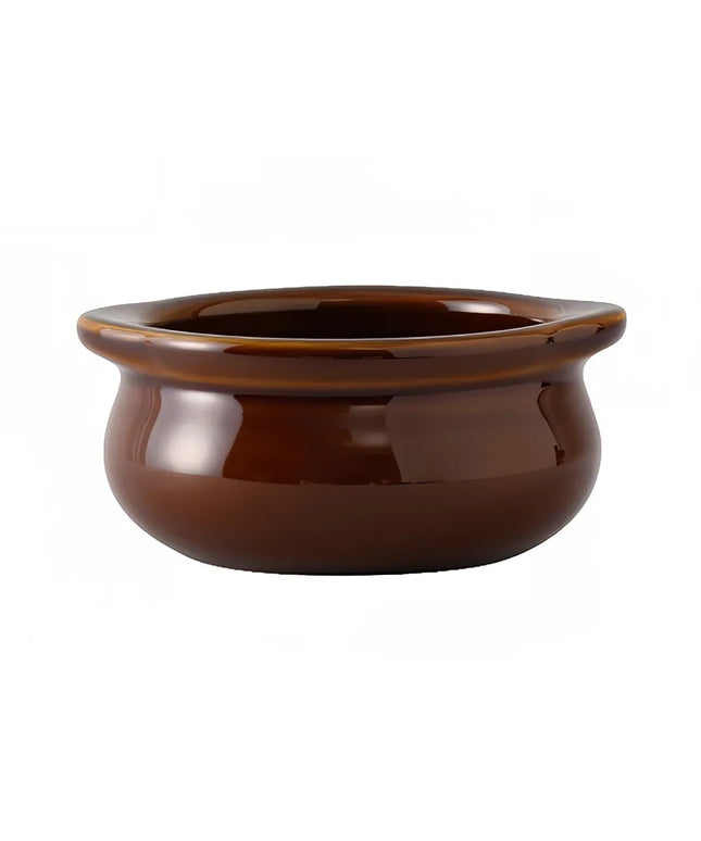 Crock Súp Hành Gốm Tuxton BAS-1003 295 ml Màu Caramel