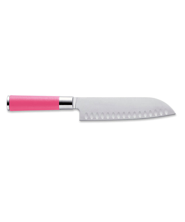 Dao Santoku Kullenschliff F.DICK Pink Spirit 18 cm