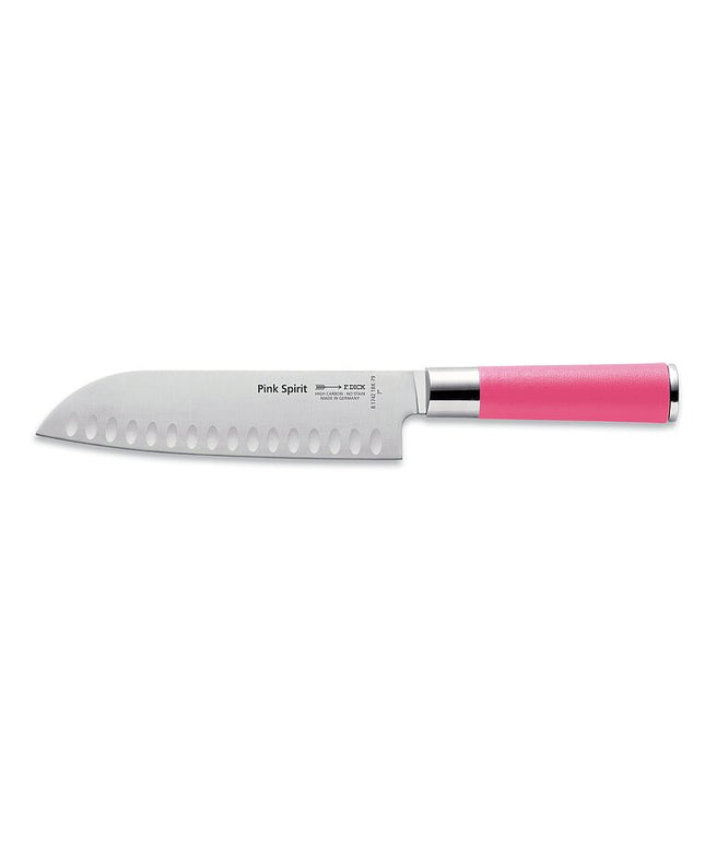 Dao Santoku Kullenschliff F.DICK Pink Spirit 18 cm