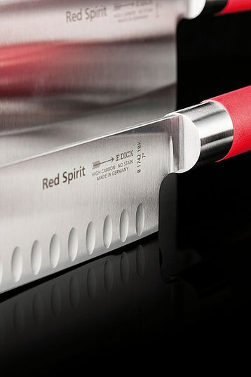Dao Santoku Kullenschliff F.DICK Red Spirit 18 cm