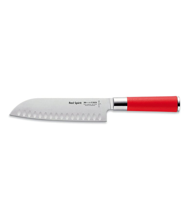 Dao Santoku Kullenschliff F.DICK Red Spirit 18 cm