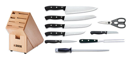 Khối Gỗ Đựng Dao F.DICK Superior 9 Món
