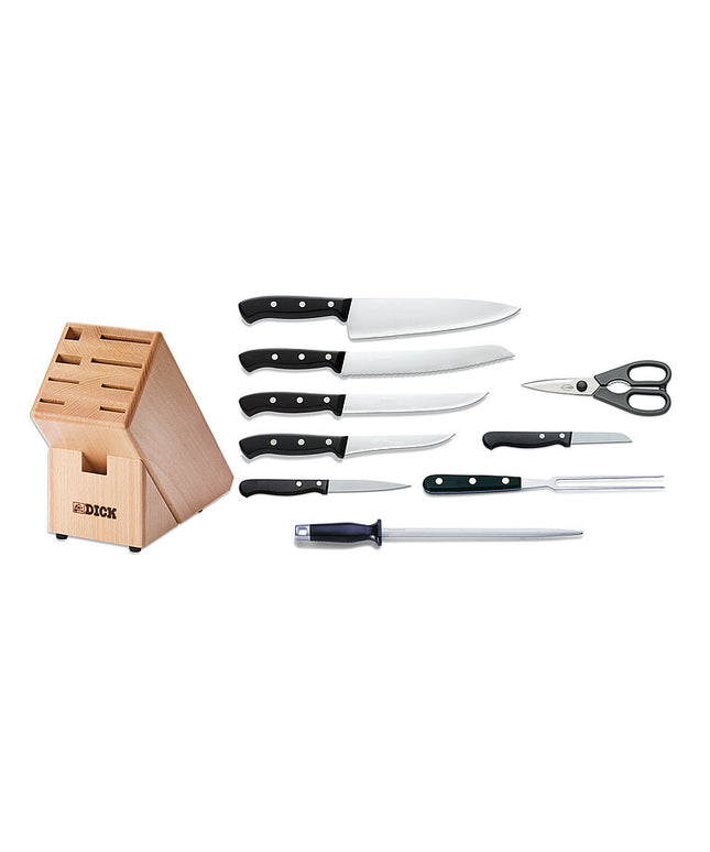 Khối Gỗ Đựng Dao F.DICK Superior 9 Món