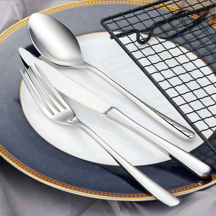 Cutlery set - GGM Gastro Avril - 18/10 stainless steel - 24-piece set - For 6 people