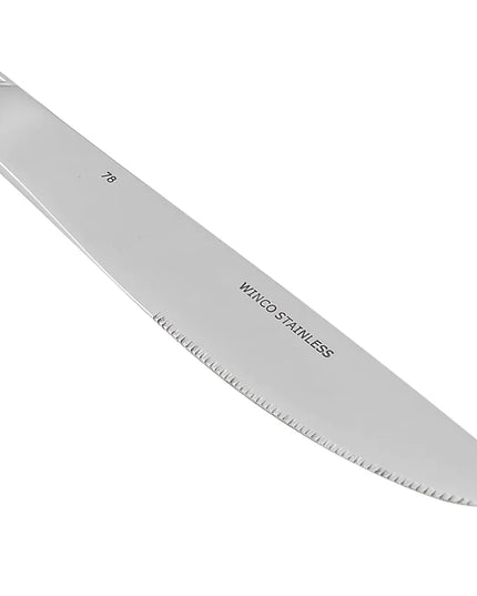 Dao Ăn Tối Winco 0005-08 22.2 cm Thép Không Gỉ 18/0, Họa Tiết Dots