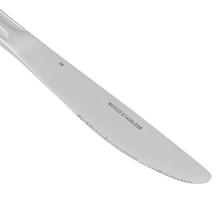 Dao Ăn Tối Winco 0005-08 22.2 cm Thép Không Gỉ 18/0, Họa Tiết Dots