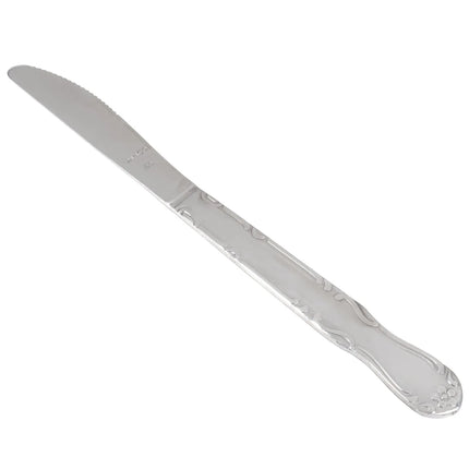 Dao Ăn Winco 0004-08 Thép Không Gỉ 18/0 Hoa Văn Elegance 21.9 cm