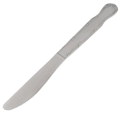 Dao Ăn Winco 0004-08 Thép Không Gỉ 18/0 Hoa Văn Elegance 21.9 cm