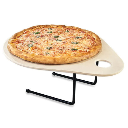 Đế Đỡ Pizza Elite Global Solutions SS1210P-RC 19x18x14 cm, Thép Bọc Cao Su, Đen