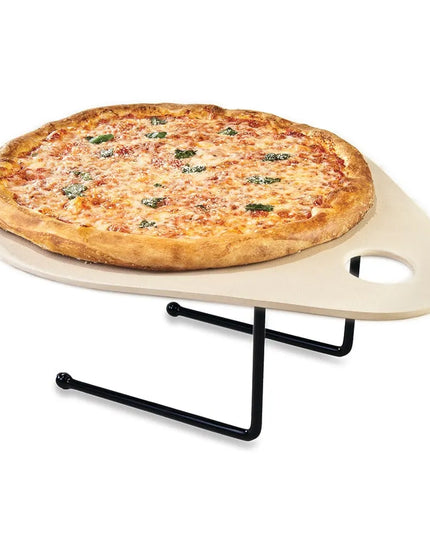Đế Đỡ Pizza Elite Global Solutions SS1312P-RC 23x22x18 cm, Thép Bọc Cao Su, Đen