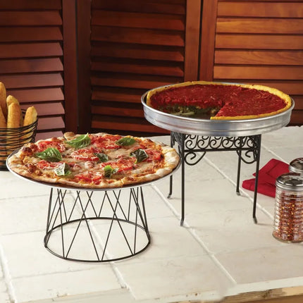 Đế Đỡ Pizza Hình Trống American Metalcraft DPS797, Sắt Rèn/Đen