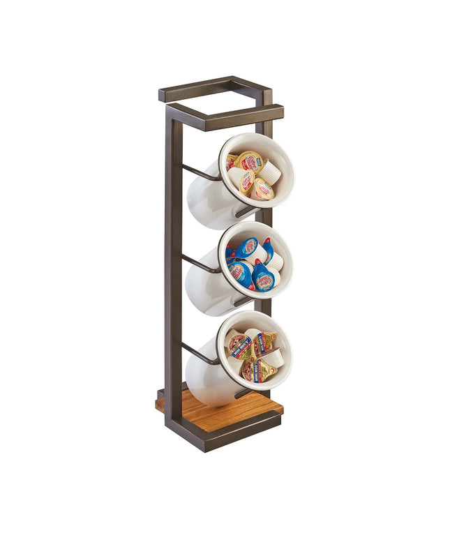 Đế Trưng Bày Dao Muỗng Nĩa Cal-Mil 3912-84 Tròn 17.1 cm 3 Lỗ Cắt Màu Đồng