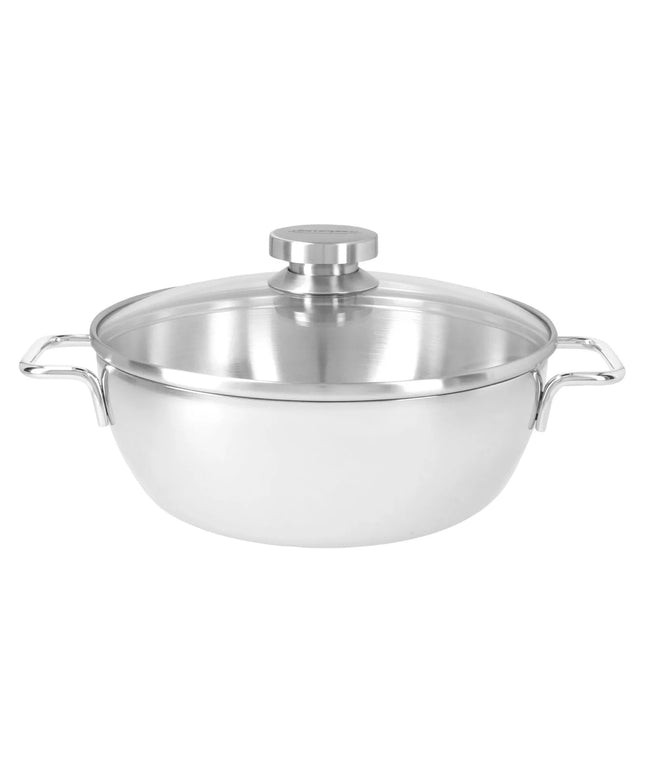 DEMEYERE | Apollo 7 Conical Braising Pan with Glass Lid – Ø 28 cm - Counter Grip