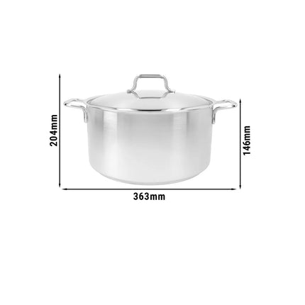 DEMEYERE | Apollo 7 Meat & Roasting Pot with Lid – Ø 28 cm - InductoBase 7‑Ply