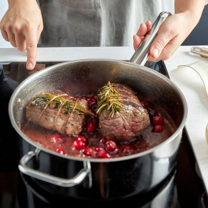 DEMEYERE | Apollo 7 Stainless Steel Saute Pan – Ø 24 cm - No Lid - Induction Ready