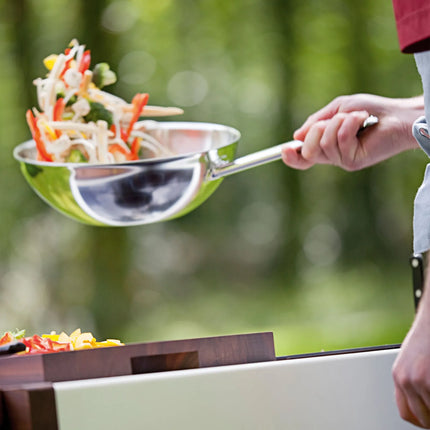 DEMEYERE | Apollo 7 Stainless Steel Wok Pan – Ø 26 cm - Flat Bottom - 2.3 mm - Induction Ready