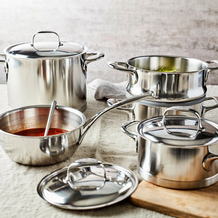 DEMEYERE| Atlantis 7 Casserole with Lid – Ø 20 cm - 18/10 Stainless Steel - Induction Ready
