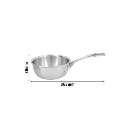 DEMEYERE| Atlantis 7 Conical Sauté Pan – Ø 18 cm - 7‑Ply to Rim - Pouring Rim - Induction Ready