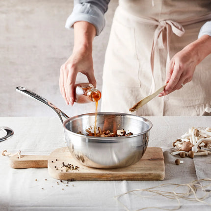 DEMEYERE| Atlantis 7 Conical Sauté Pan – Ø 18 cm - 7‑Ply to Rim - Pouring Rim - Induction Ready