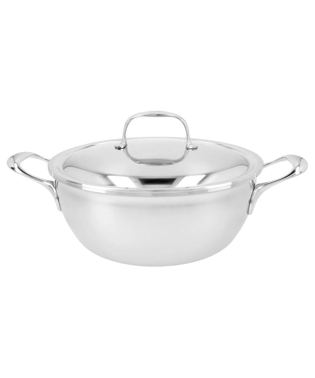 DEMEYERE| Atlantis 7 Serving Pan with Double‑Walled Lid – Ø 28 cm - 7‑Ply Base - Pouring Rim - Induction Ready