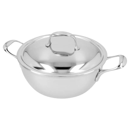 DEMEYERE| Atlantis 7 Serving Pan with Double‑Walled Lid – Ø 28 cm - 7‑Ply Base - Pouring Rim - Induction Ready