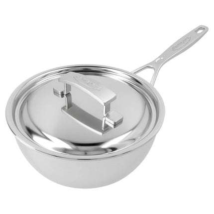 DEMEYERE | Industry 5 Conical Sauté Pan with Lid – Ø200 mm – 18/10 Stainless Steel – Induction Ready