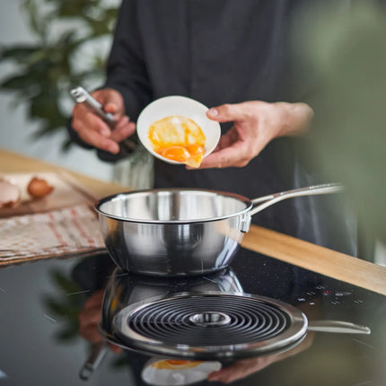 DEMEYERE | Industry 5 Conical Sauté Pan with Lid – Ø200 mm – 18/10 Stainless Steel – Induction Ready