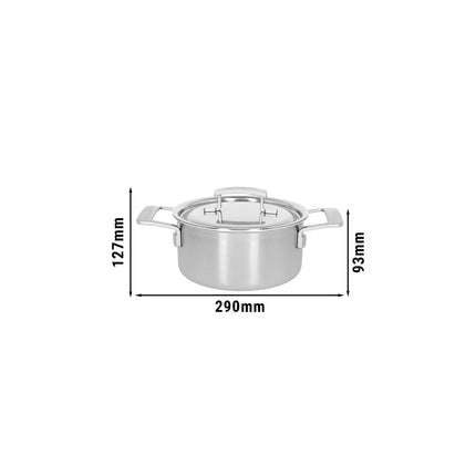 DEMEYERE | Industry 5 Roasting Pot with Lid – Ø180 mm – 18/10 Stainless Steel – Induction Ready