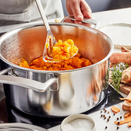 DEMEYERE | Industry 5 Roasting Pot with Lid – Ø220 mm – 18/10 Stainless Steel – Induction Ready