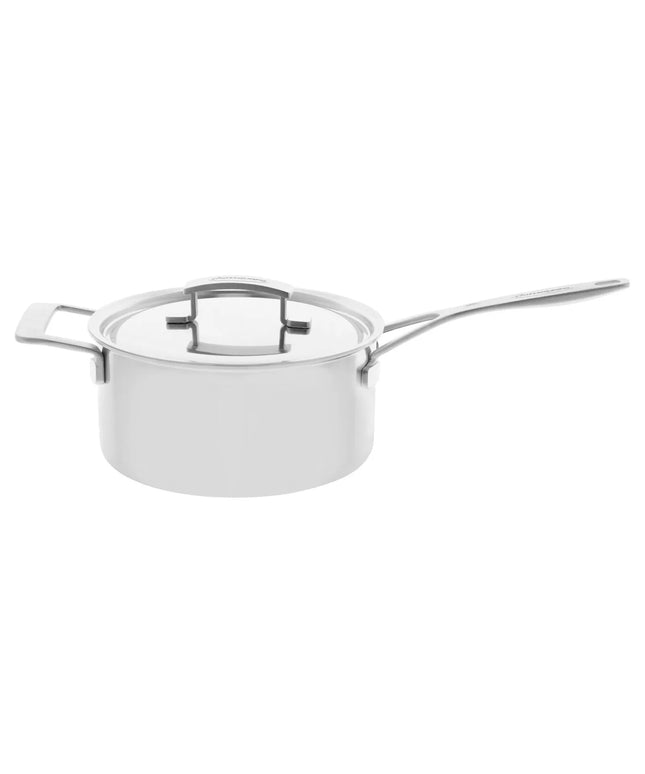 DEMEYERE | Industry 5 Saucepan with Lid – Ø220 mm – 18/10 Stainless Steel – Induction Ready