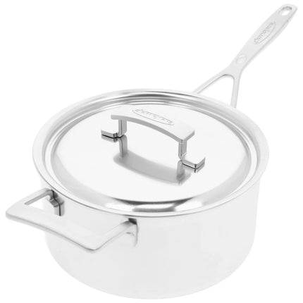 DEMEYERE | Industry 5 Saucepan with Lid – Ø220 mm – 18/10 Stainless Steel – Induction Ready