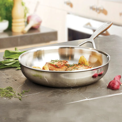 DEMEYERE | Multiline 7 Stainless Steel Frying Pan – Ø28 cm - 7‑ply - Induction-ready - Oven-safe