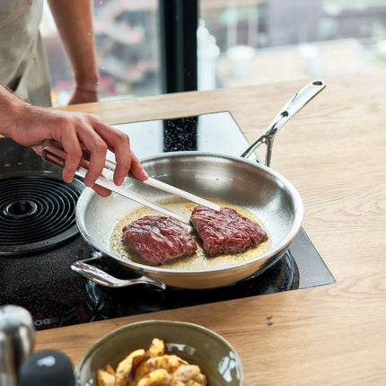 DEMEYERE | Proline 7 Stainless Steel Frying Pan – Ø 28 cm - 7-Ply - Induction/Oven/Dishwasher Safe