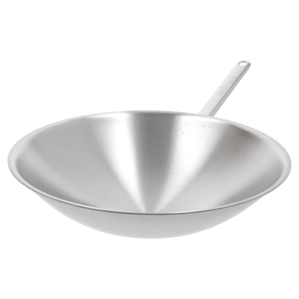 DEMEYERE | Round-Bottom Stainless Steel Wok Pan – Ø36 cm - Induction-Ready - Dishwasher-Safe