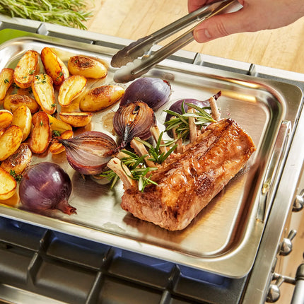 DEMEYERE| Stainless Steel Plancha Griddle Plate 270×390 mm – 5‑ply - Induction Ready - Teppanyaki