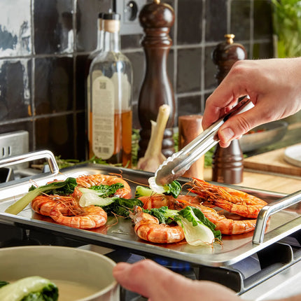 DEMEYERE| Stainless Steel Plancha Griddle Plate 270×390 mm – 5‑ply - Induction Ready - Teppanyaki