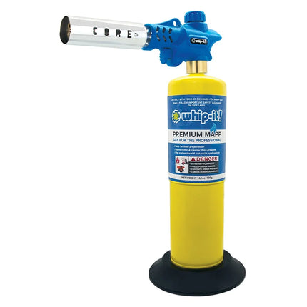 Đèn Khò Ẩm Thực Chuyên Nghiệp Dùng Gas Propane Whip-It! - Đánh Lửa Piezo, 4 Đầu Đốt, Xanh Dương (TC-CORE-06)