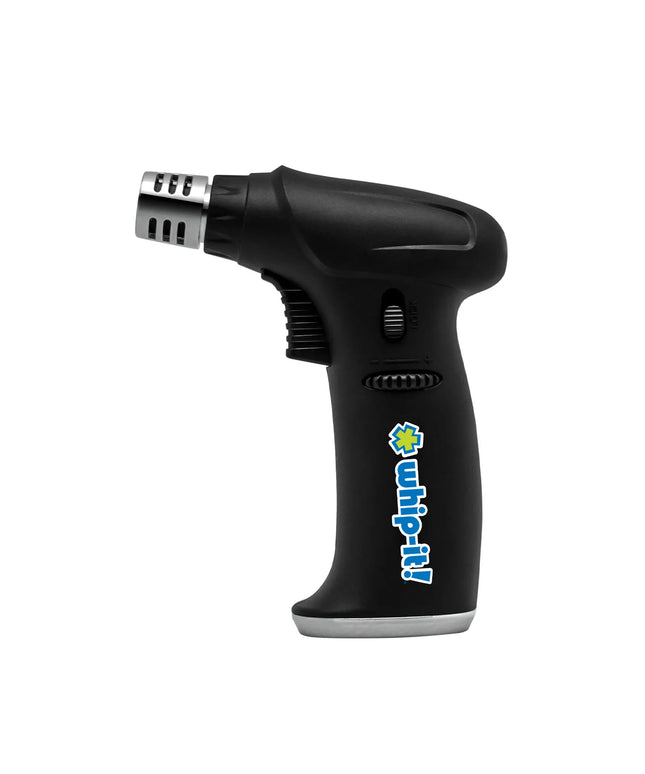 Đèn Khò Ẩm Thực Dùng Gas Butane Whip-It! - Đánh Lửa Piezo, Lửa Điều Chỉnh, Đen (TC-STEA-05)
