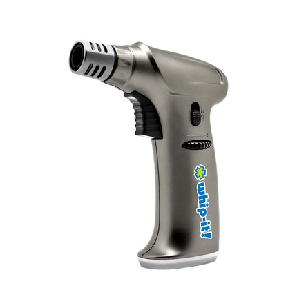 Đèn Khò Ẩm Thực Dùng Gas Butane Whip-It! - Đánh Lửa Piezo, Lửa Điều Chỉnh, Bạch Kim (TC-STEA-16)