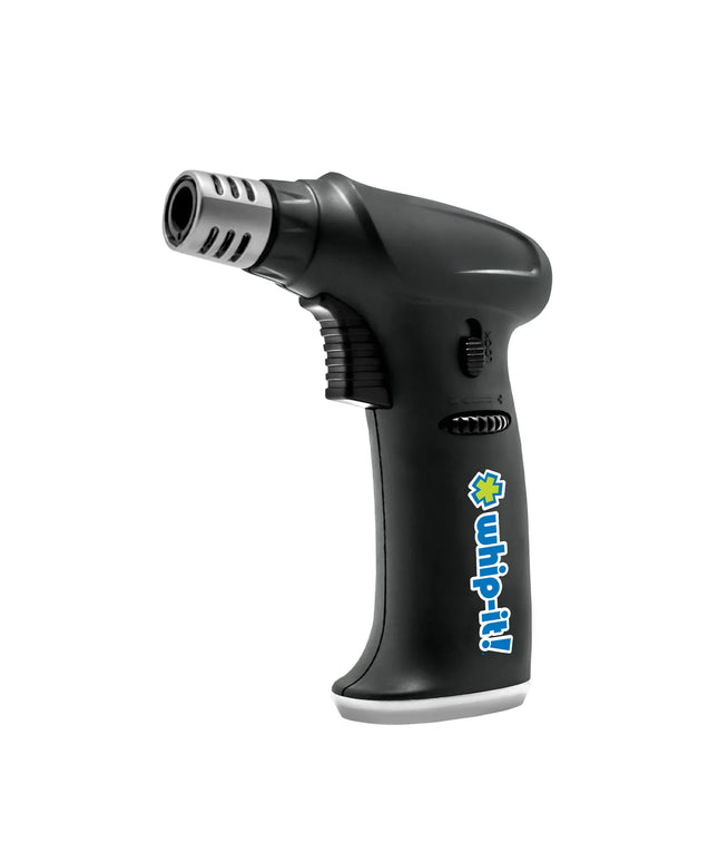 Đèn Khò Ẩm Thực Dùng Gas Butane Whip-It! - Đánh Lửa Piezo, Lửa Điều Chỉnh, Đen (TC-STEA-05)