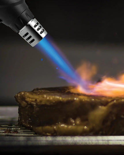 Đèn Khò Ẩm Thực Dùng Gas Butane Whip-It! - Đánh Lửa Piezo, Lửa Điều Chỉnh, Đen (TC-STEA-05)